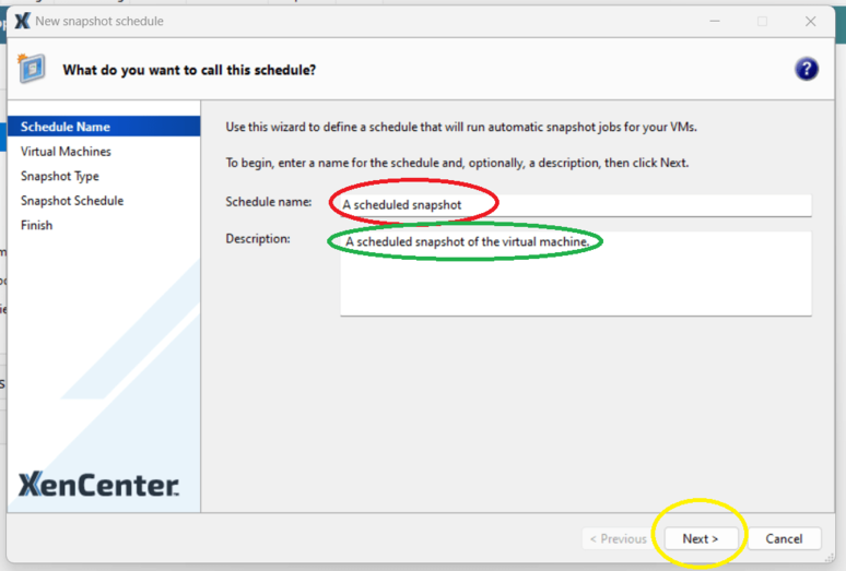 pxm create a new VM