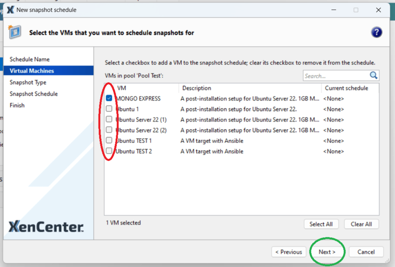 pxm create a new VM