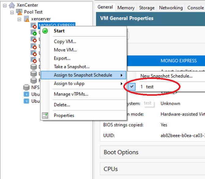 pxm create a new VM