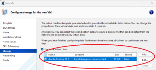 pxm create a new VM